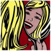 Girl in Mirror (1964), Print after Roy Lichtenstein, color proof, signed on Arches paper in the plate, publisher's stamp numbered on 150, framed with publisher's certificate, 28x38cm