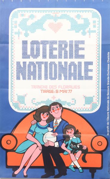 Affiche Loterie Nationale - Luxembourg