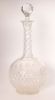 Carafe in cut crystal with its stopper