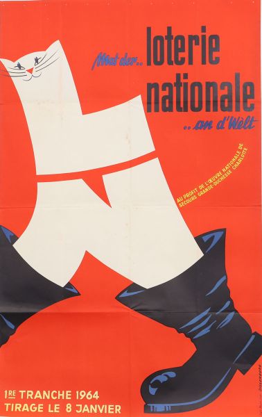 Affiche Loterie Nationale - Luxembourg