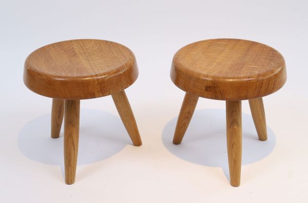 Stools in the style of Charlotte Perriand (1903-1999)