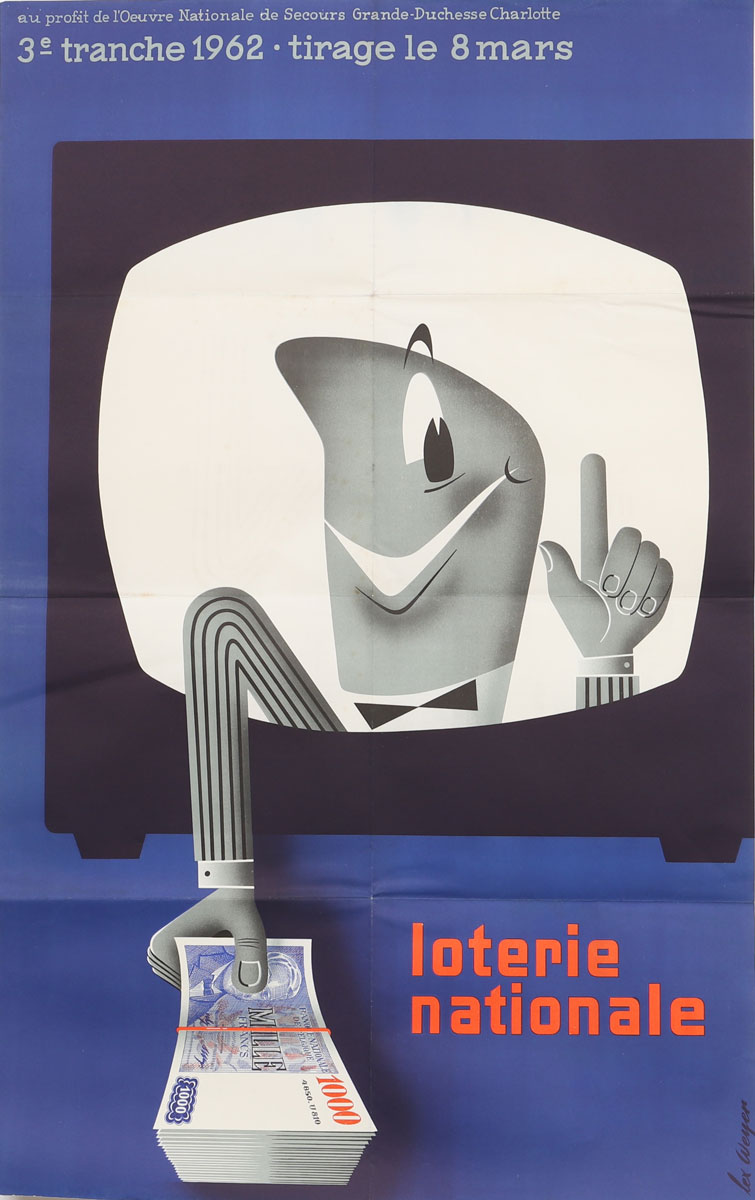 Affiche Loterie Nationale - Luxembourg