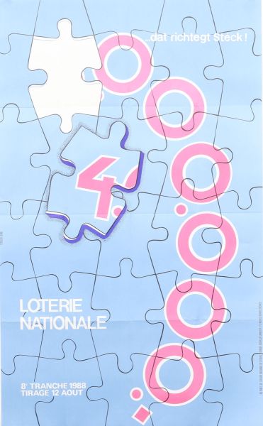 Affiche Loterie Nationale - Luxembourg