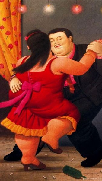 Tango, Print d'après Fernando Botero, épreuve en couleur, signé sur papier Arches dans la planche, cachet de l'éditeur numéroté sur 150, encadré avec certificat de l'éditeur, 38x28cm