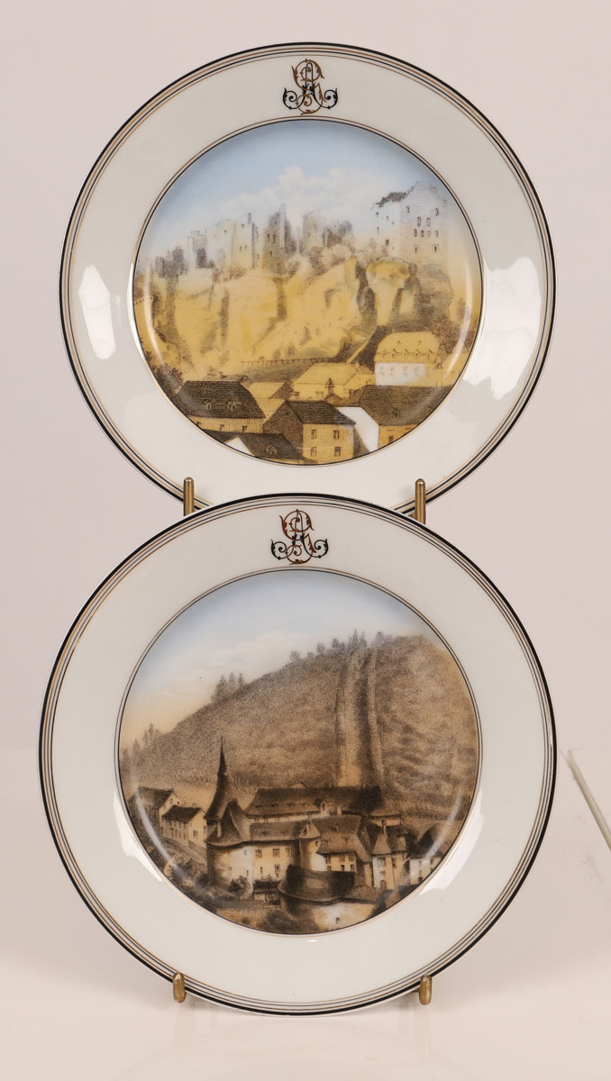 Plates ZENS brothers (Echternach faience - Luxembourg)