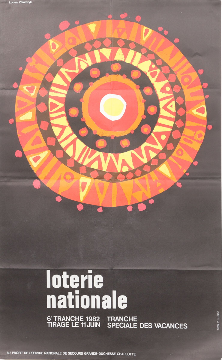 Affiche Loterie Nationale - Luxembourg