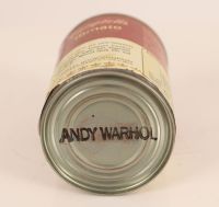 Andy Warhol (d'aprés) - boite de conserve Campbell's portant l'inscription Andy Warhol