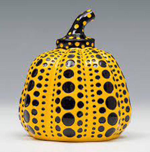 Yayoi Kusama - Pumpkin Yellow (d'après)