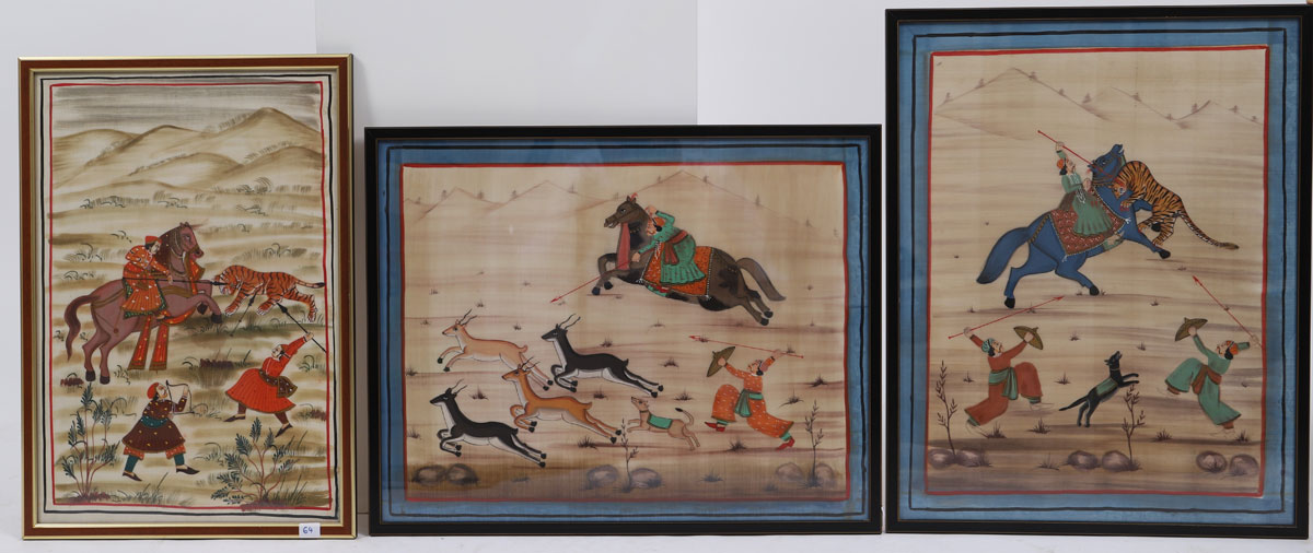 Indian silk paintings