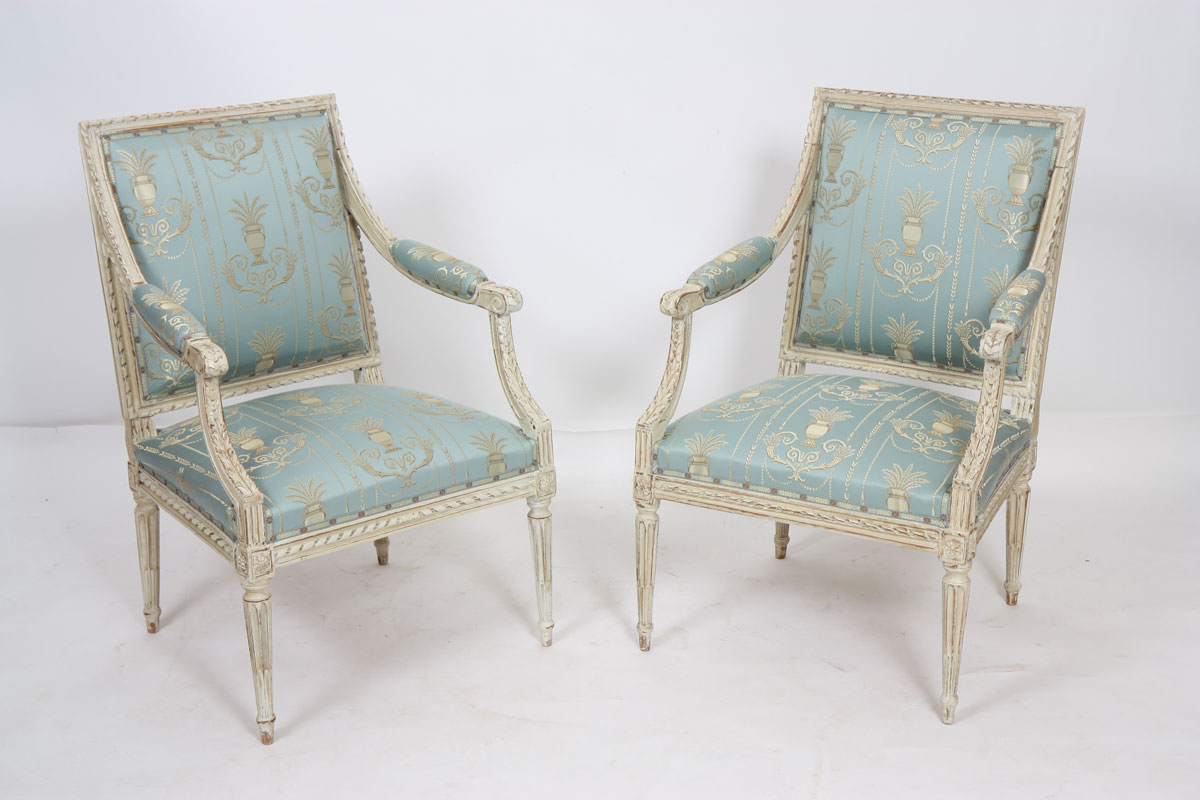 Pair of Louis XVI armchairs 