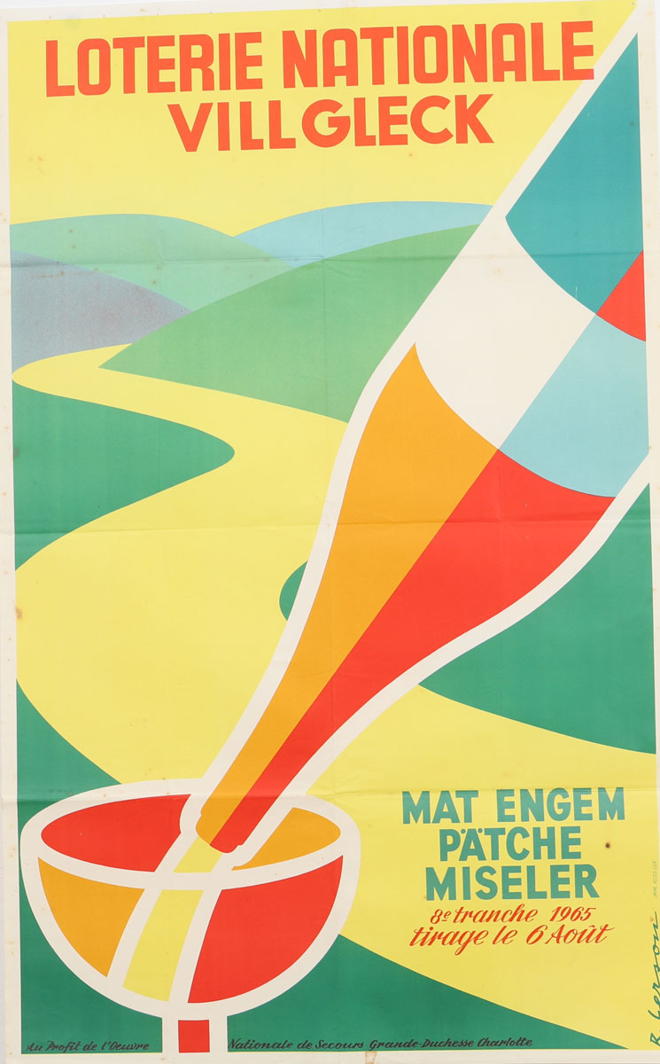 Affiche Loterie Nationale - Luxembourg