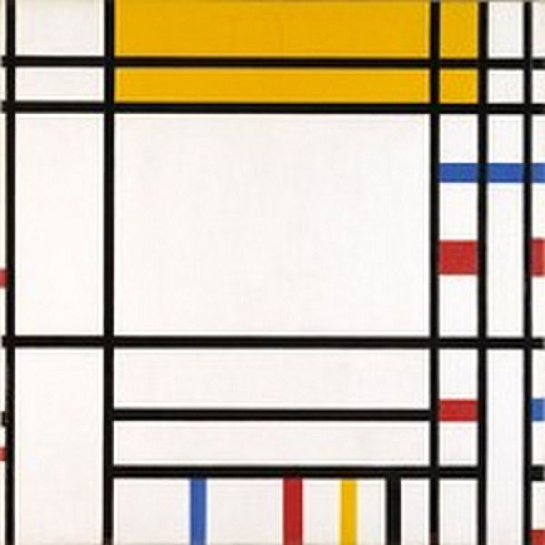 Place de la Concorde (1938-43), Print, d'après Piet Mondrian, Épreuve en couleur signée sur papier Arches dans la planche, et cachet de l’éditeur numéroté sur 150, encadré avec certificat de l’éditeur, Dimensions 28x38 cm