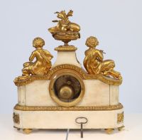 Rare Louis XVI clock by Jean-Baptiste Baillon (received master clockmaker in 1727)