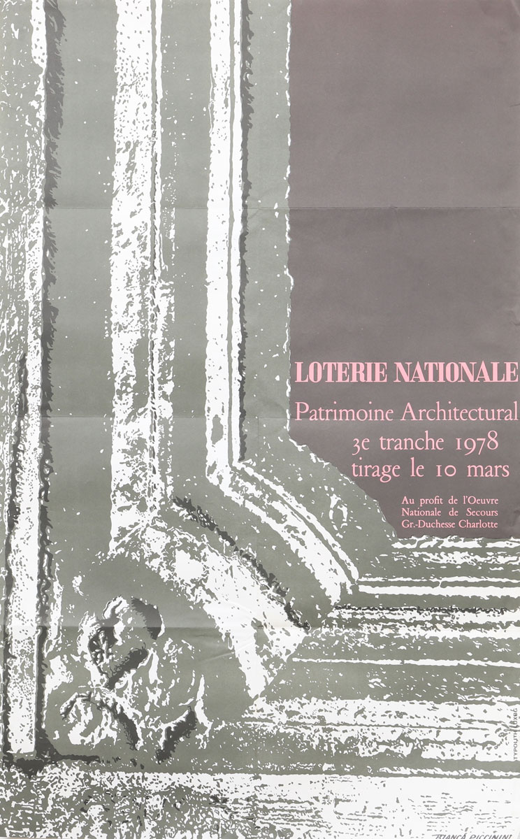 Affiche Loterie Nationale - Luxembourg