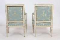 Paire de fauteuils Louis XVI 