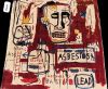 Tapis d'aprés Jean-Michel Basquiat (1960-1988).