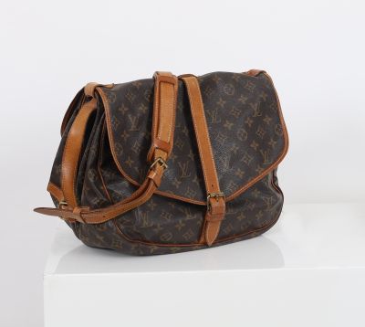 LOUIS VUITTON vintage Saumur, double compartiments