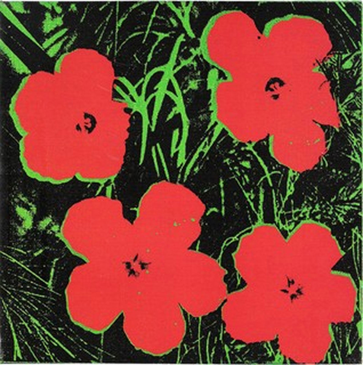 Flowers, after Andy Warhol, lithograph printed on Beaux Arts paper, Size 70 x 50, edited in 150 copies