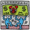 Mickey Dollars, Print, after Keith Haring, Color print signed on Arches paper in the plate, and stamp of the publisher numbered on 150, framed with certificate of the publisher, Dimensions 28x38 cm