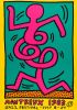 Keith Haring (d'après), Affiche Montreux Bonhomme rose, 1983 