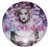 Madonna glitter, BrainRoy, Acrylic glass print, framed with wall attachment, Round shape, Diam 80cm, edited in 6 copies with certificates