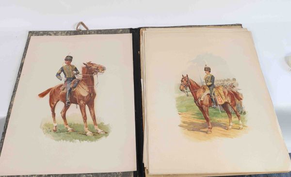 Lithographies Militaires anglais (x14)