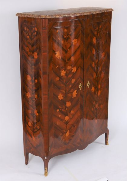 Rare inlaid wardrobe - Louis XV