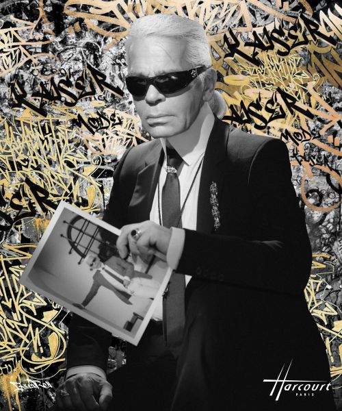 Studio Harcourt - Karl Lagerfeld Gold and Silver