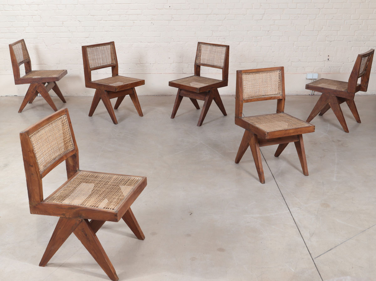 Suite of 6 chairs 