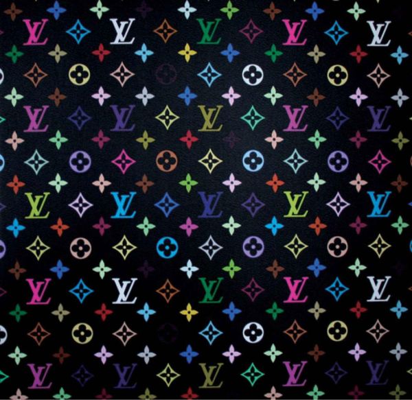 Louis Vuitton (Black), Print after Takashi Murakami, color proof, signed on Arches paper in the plate, publisher's stamp numbered on 150, framed with publisher's certificate, 28x38cm