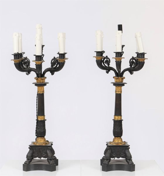 Pair of candelabras - Charles X