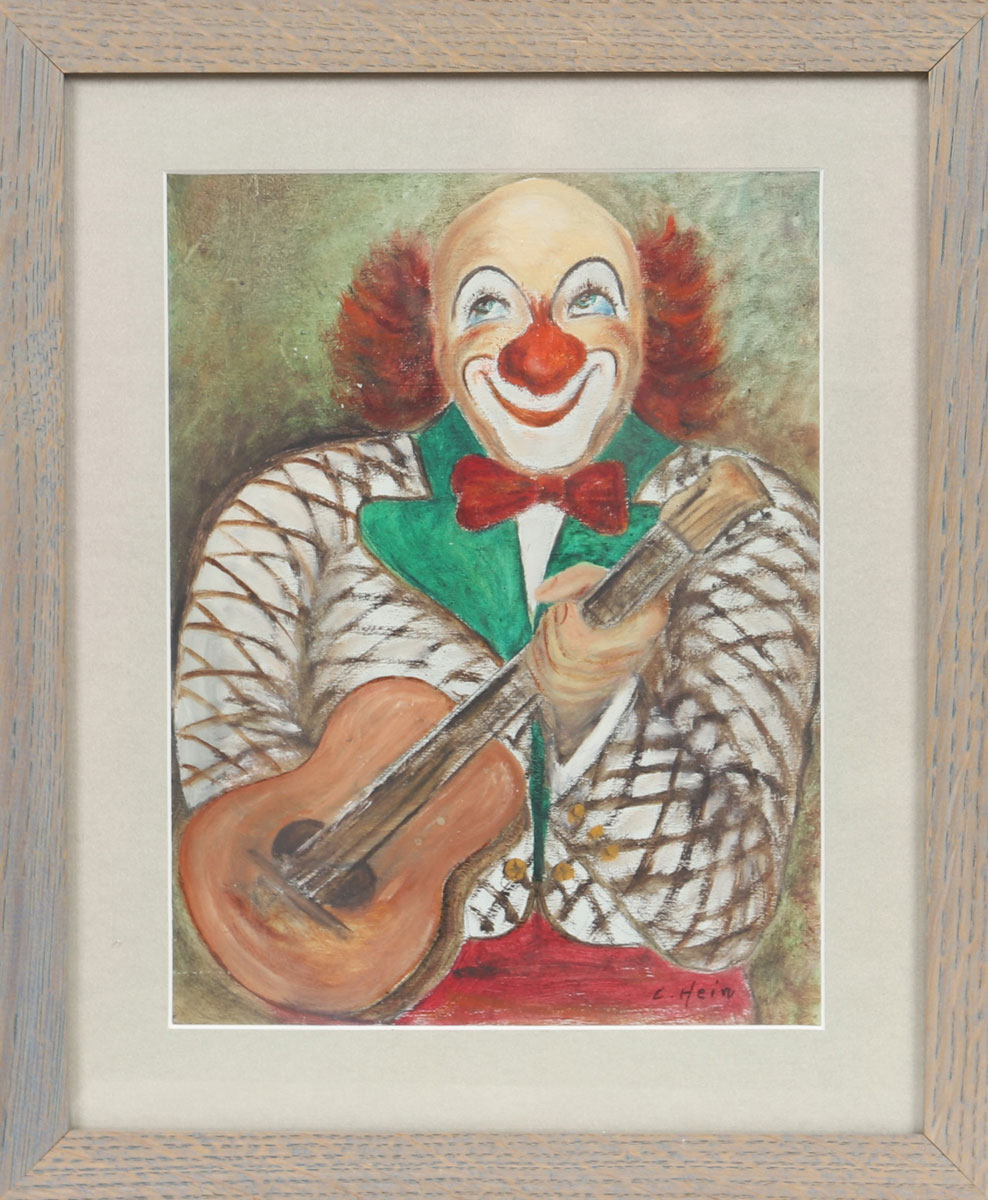 Clown à la guitare