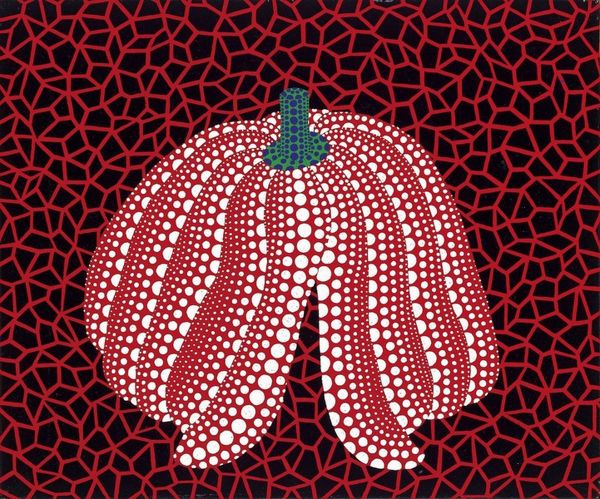 Red Pumpkin (1989), Print, d'après Yayoi Kuzama, Épreuve en couleur signée sur papier Arches dans la planche, et cachet de l’éditeur numéroté sur 150, encadré avec certificat de l’éditeur, Dimensions 28x38 cm