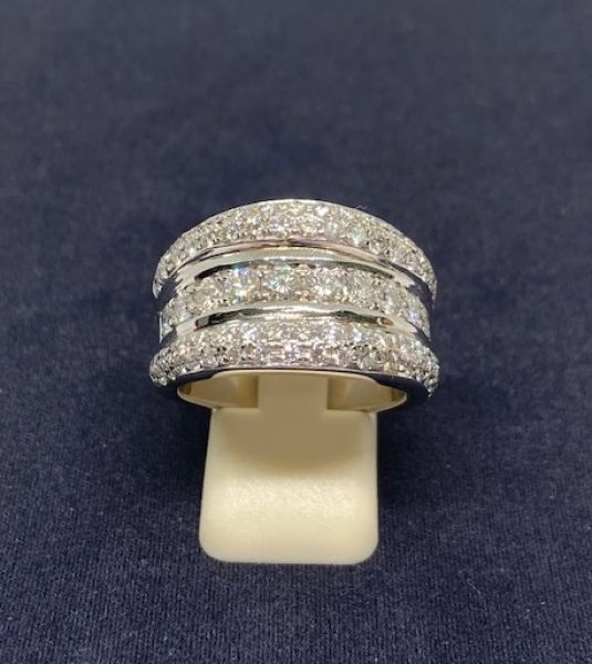 Bague rivière de diamants