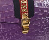 GUCCI - Sac Sylvie en Crocodile 