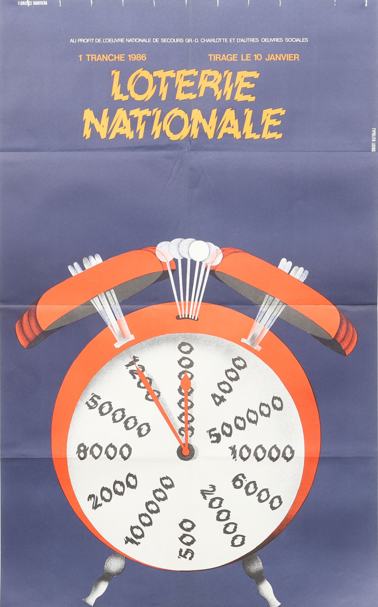 Affiche Loterie Nationale - Luxembourg