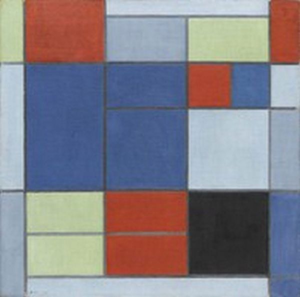 Composition C (1920), Print, d'après Piet Mondrian, Épreuve en couleur signée sur papier Arches dans la planche, et cachet de l’éditeur numéroté sur 150, encadré avec certificat de l’éditeur, Dimensions 28x38 cm