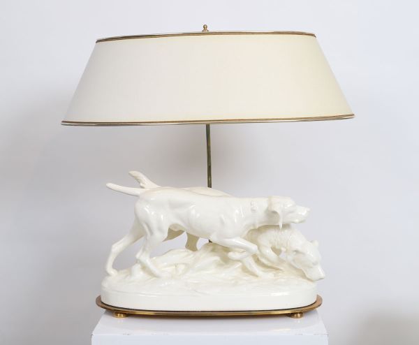 Hunting dog lamp