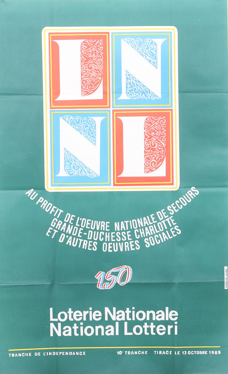 Affiche Loterie Nationale - Luxembourg