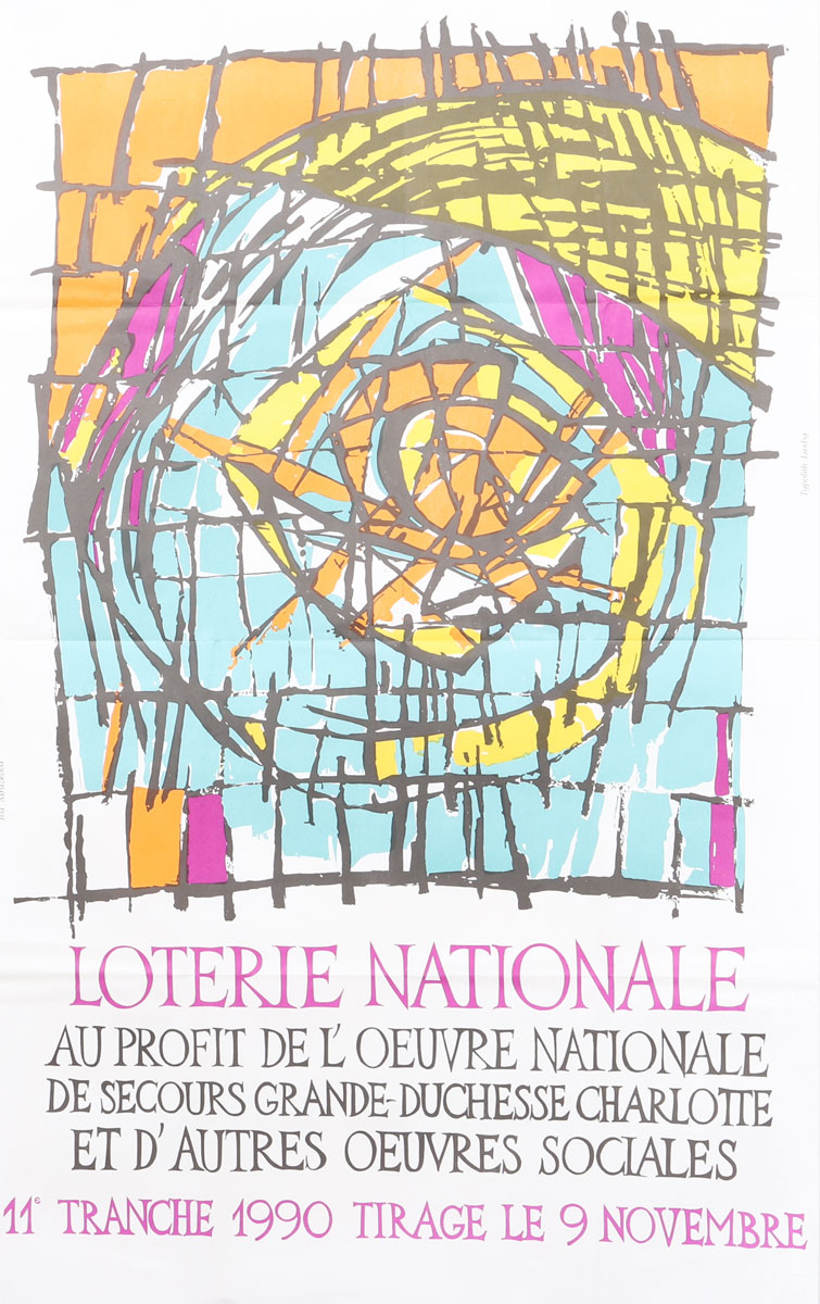 Affiche Loterie Nationale - Luxembourg