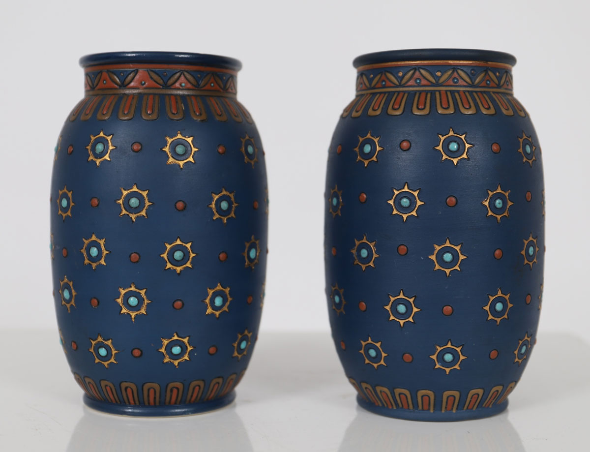 Pair of Vases Villeroy & Boch Mettlach Germany 