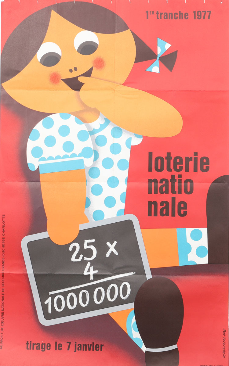 Affiche Loterie Nationale - Luxembourg