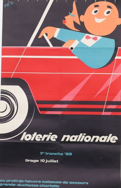 Affiche Loterie Nationale - Luxembourg