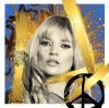 Kate Moss Gold, BrainRoy, Acrylic glass finish, framed in American box, Size 100 x 100 cm, edited in 6 copies with certificates