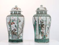 Pair of cutlery pots - China