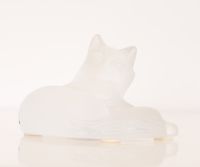 LALIQUE - Chat couché