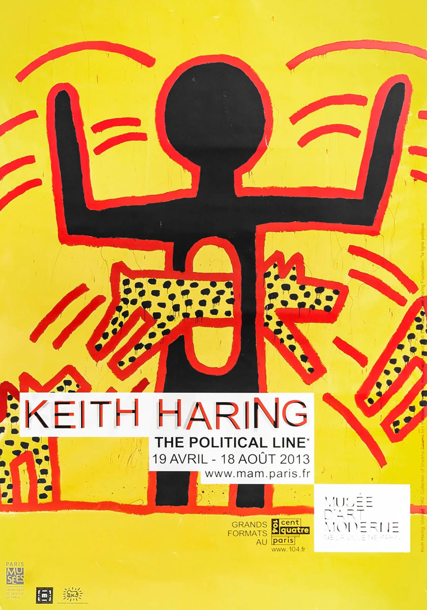 Keith Haring (d'après), Affiche Mam Paris 2013