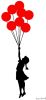 Girl with balloons Palestine, Print d'après Banksy (after), épreuve en couleur, signé sur papier Arches dans la planche, cachet de l'éditeur numéroté sur 150, encadré avec certificat de l'éditeur, 28x38cm