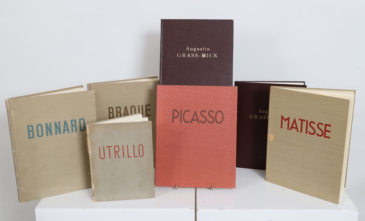 Set of 7 artists' books