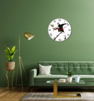 Flowerbomber dial, Monakoe, Battery operated watch, inspired by Banksy's character, Acrylic glass print finish, framed in American box, 10 pieces, Diam 39cm